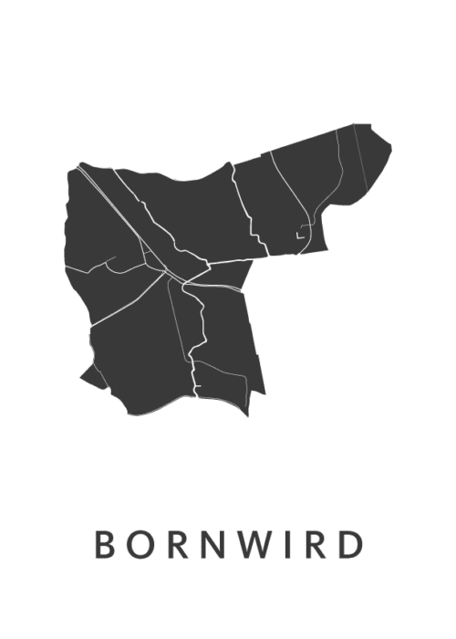 Bornwird Stadskaart Poster Kopen