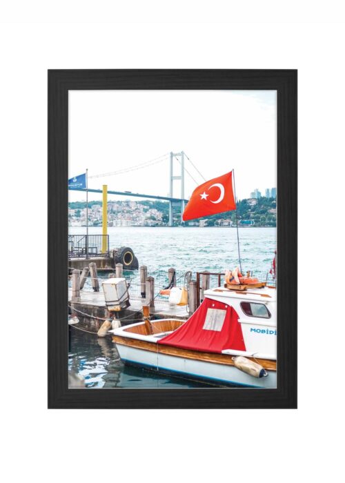 bosporusbrug fotografie poster ingelijst in zwarte lijst