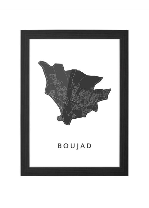 Boujad Ingelijst in Zwart lijst Kopen | Kunst in Kaart
