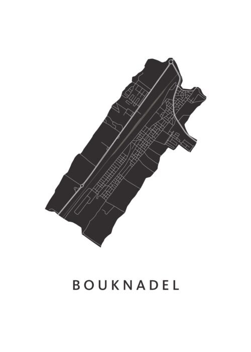 Bouknadel Stadskaart Poster Kopen