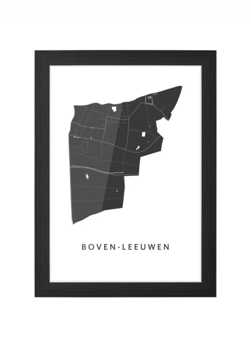Boven-Leeuwen Ingelijst in Zwart lijst Kopen | Kunst in Kaart