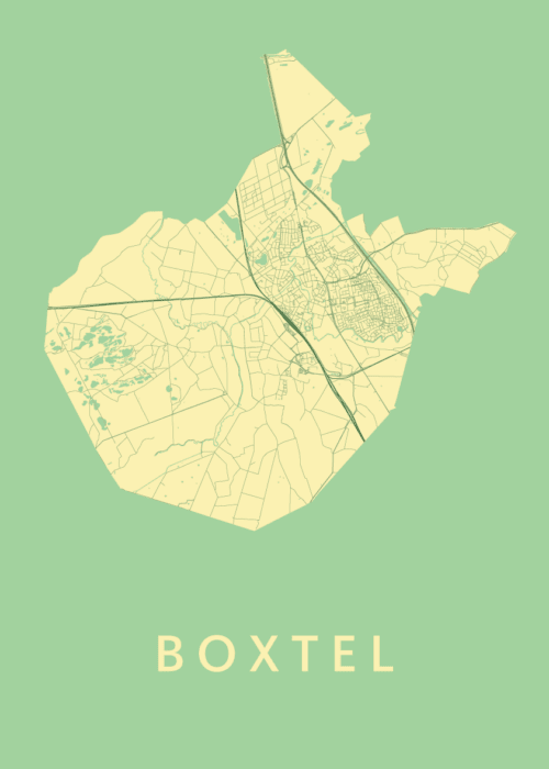 Boxtel Spring Stadskaart Poster Kopen