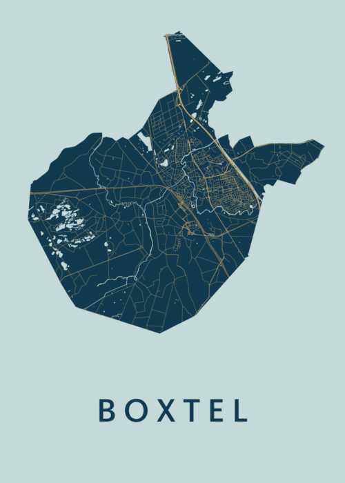 Boxtel Prussian Stadskaart Poster Kopen
