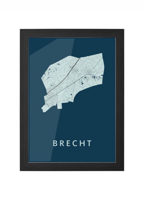 Brecht Navy Ingelijst in Zwart lijst Kopen | Kunst in Kaart