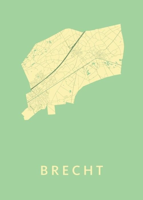 Brecht Stadskaart poster Spring