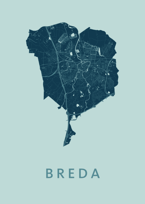 Breda Mint Stadskaart Poster Kopen