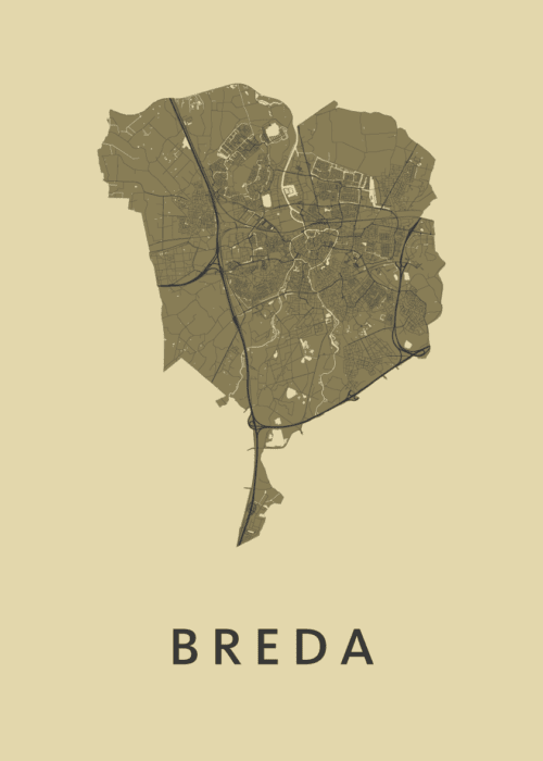 Breda - GoldenRod poster Breda