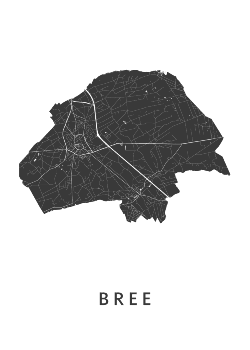 Bree Stadskaart Poster Kopen