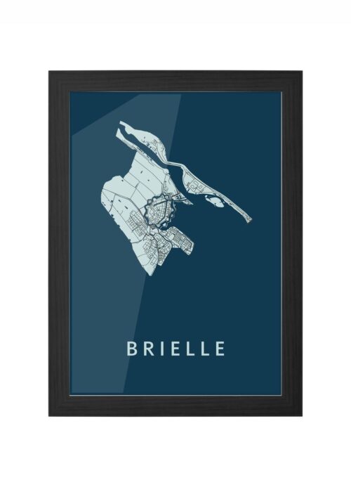 Brielle Navy Ingelijst in Zwart lijst Kopen | Kunst in Kaart