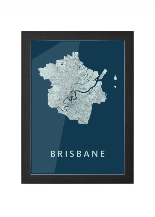 Brisbane Navy Ingelijst in Zwart lijst Kopen | Kunst in Kaart