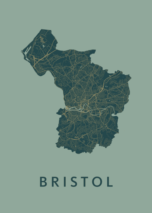 Bristol Amazon Stadskaart Poster Kopen