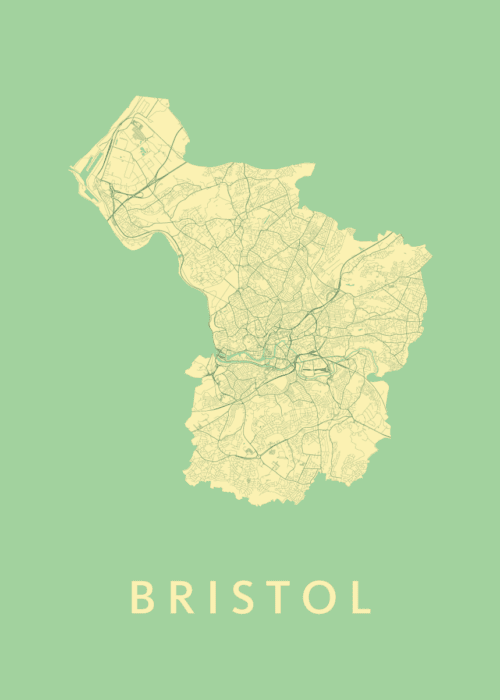 Bristol Spring Stadskaart Poster Kopen