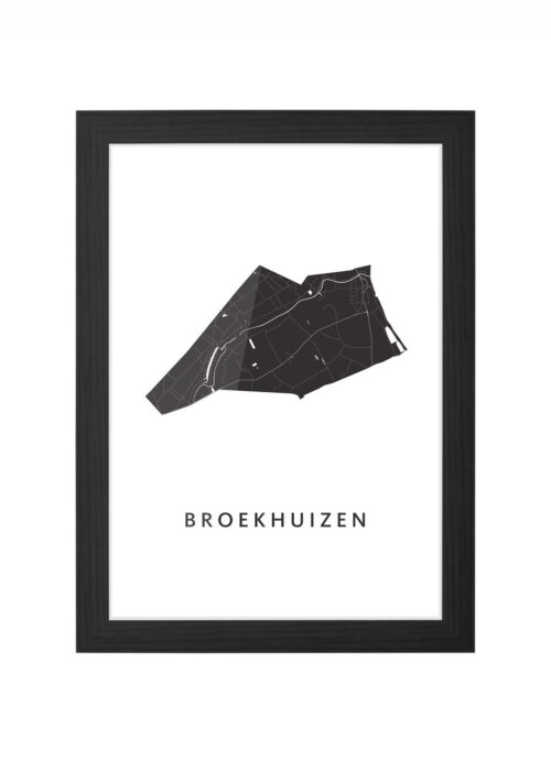 Broekhuizen Ingelijst in Zwart lijst Kopen | Kunst in Kaart