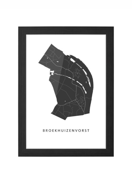 Broekhuizenvorst Ingelijst in Zwart lijst Kopen | Kunst in Kaart