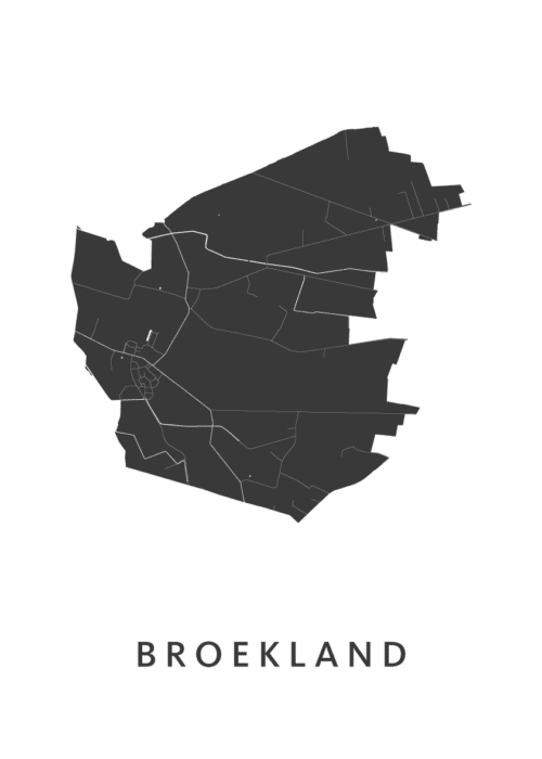 Broekland Stadskaart Poster Kopen