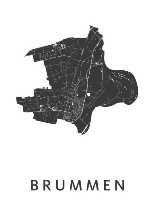 Brummen Stadskaart Poster Kopen