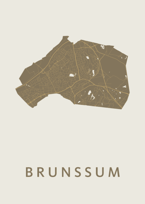 Brunssum Gold Stadskaart Poster Kopen