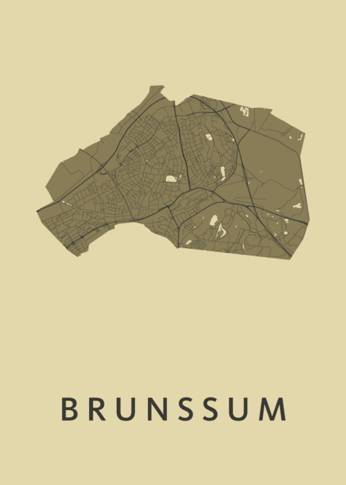 Brunssum GoldenRod Stadskaart Poster Kopen