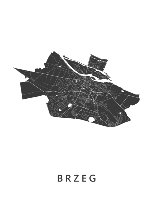 Brzeg Stadskaart Poster Kopen