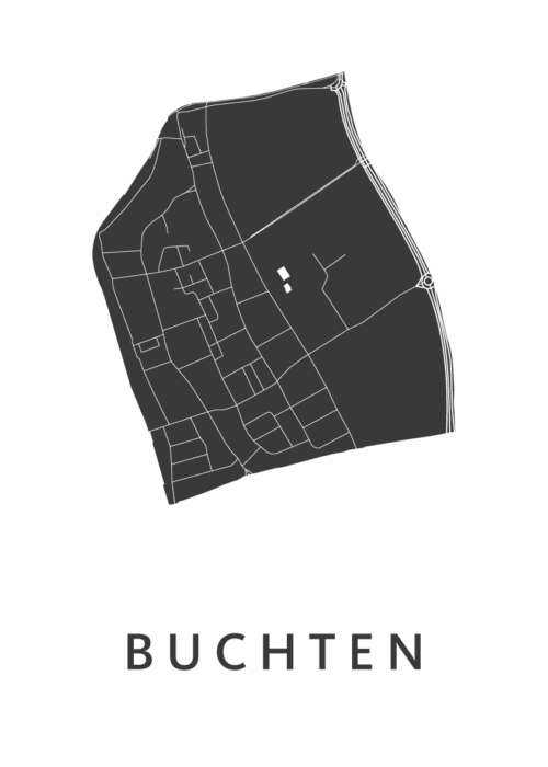 Buchten Stadskaart Poster Kopen
