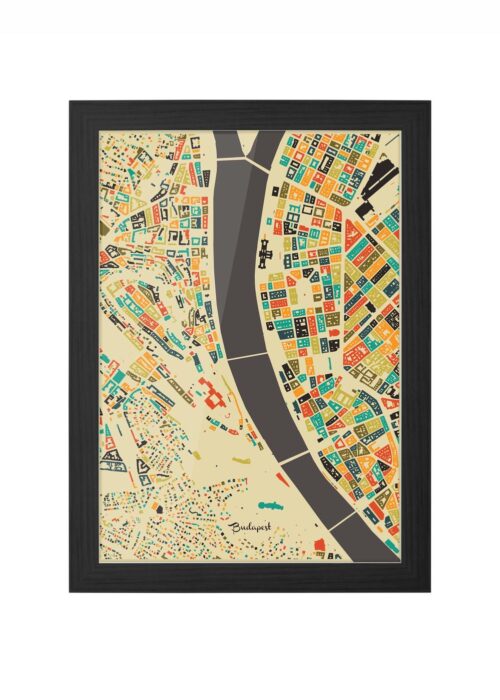 Budapest Ingelijst in Zwart lijst Kopen | Kunst in Kaart