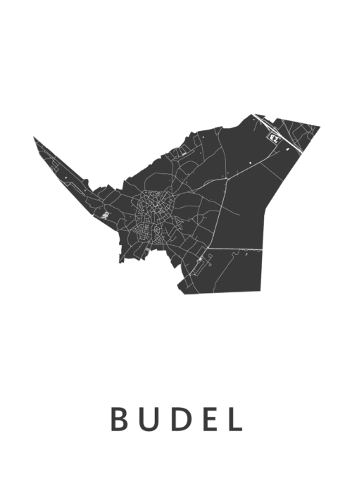 Budel Stadskaart Poster Kopen