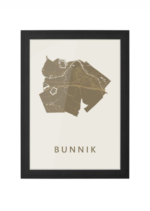 Bunnik Gold Ingelijst in Zwart lijst Kopen | Kunst in Kaart