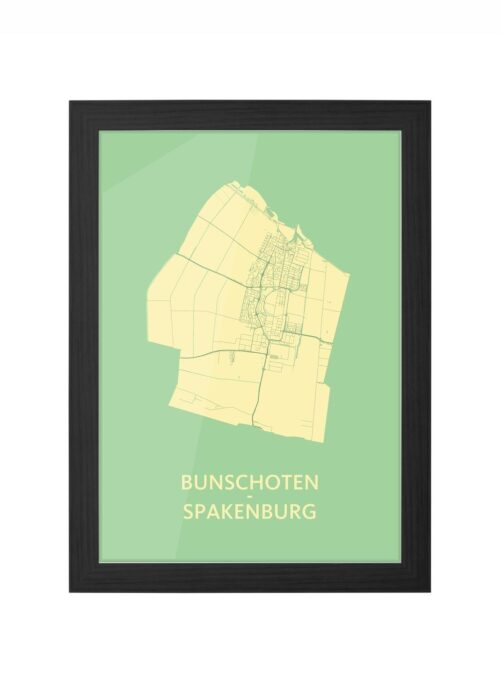 Bunschoten-Spakenburg Spring Ingelijst in Zwart lijst Kopen | Kunst in Kaart