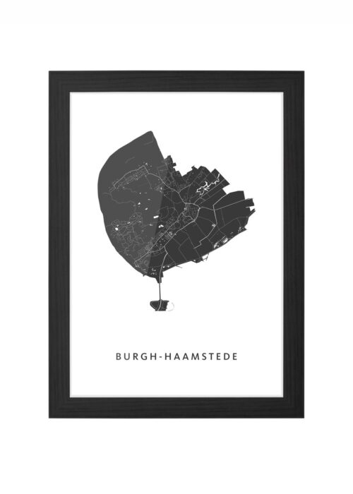 Burgh-Haamstede Ingelijst in Zwart lijst Kopen | Kunst in Kaart