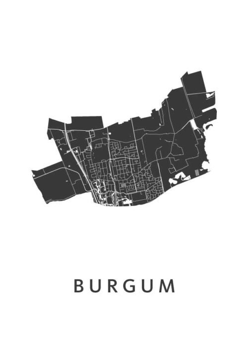 Burgum Stadskaart Poster Kopen
