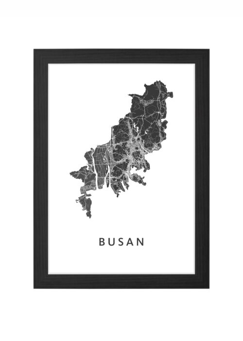 Busan Ingelijst in Zwart lijst Kopen | Kunst in Kaart