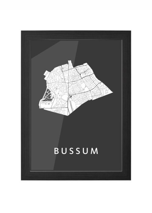 Bussum Black Ingelijst in Zwart lijst Kopen | Kunst in Kaart