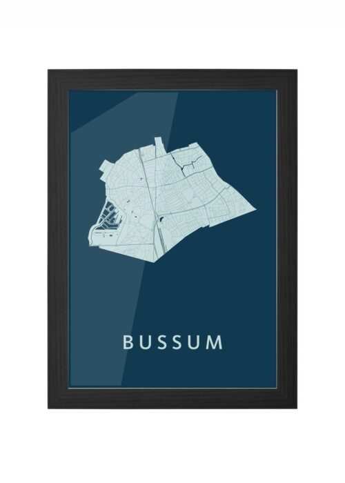 Bussum Feldgrau Ingelijst in Zwart lijst Kopen | Kunst in Kaart