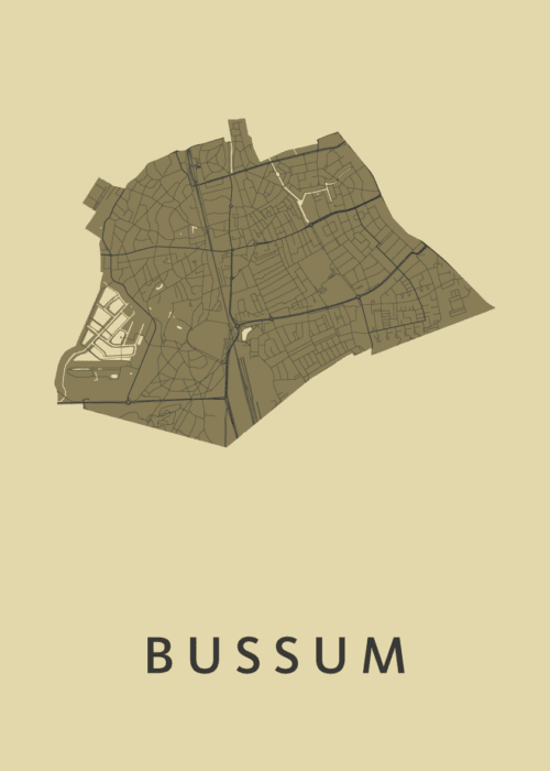 Bussum GoldenRod Stadskaart Poster Kopen