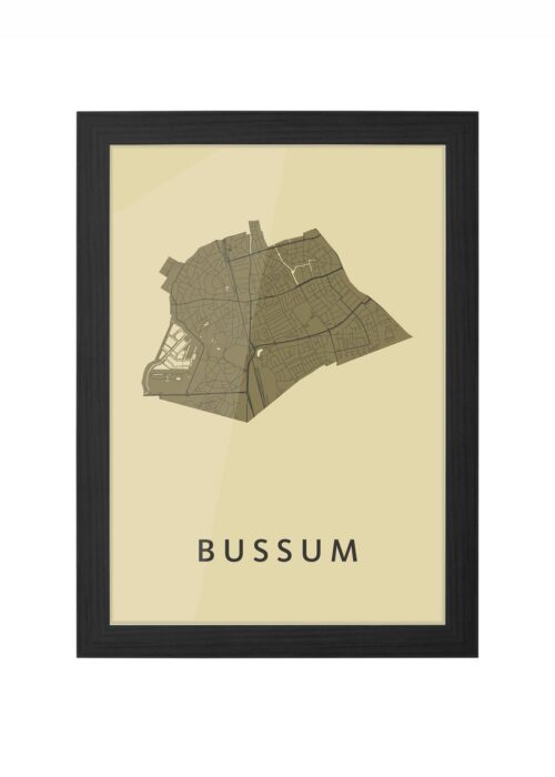 Bussum GoldenRod Ingelijst in Zwart lijst Kopen | Kunst in Kaart