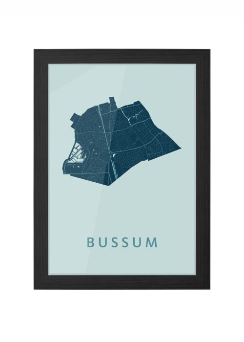 Bussum Mint Ingelijst in Zwart lijst Kopen | Kunst in Kaart