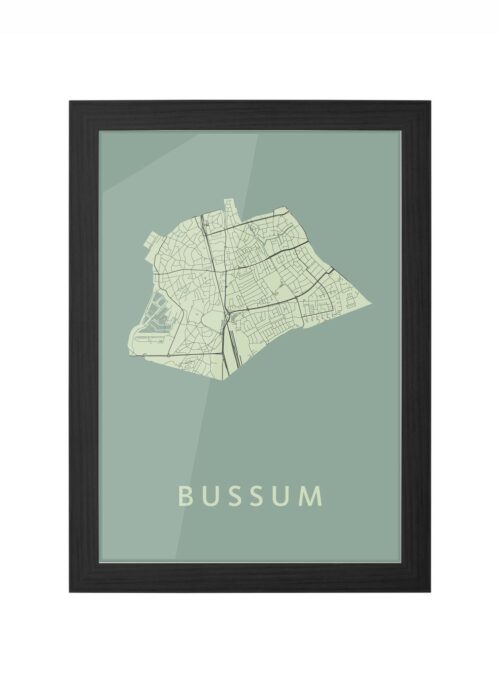 Bussum Olive Ingelijst in Zwart lijst Kopen | Kunst in Kaart
