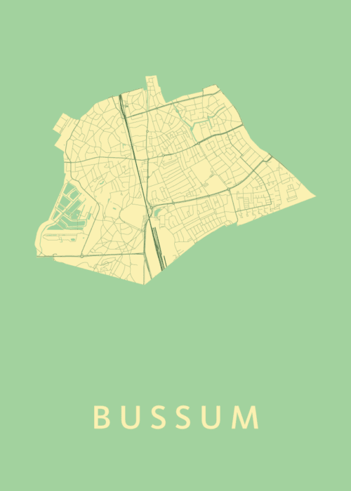 Bussum Spring Stadskaart Poster Kopen