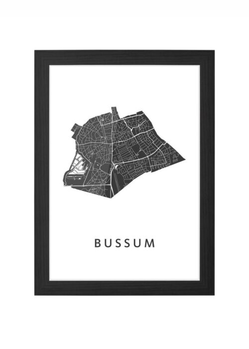 Bussum White Ingelijst in Zwart lijst Kopen | Kunst in Kaart