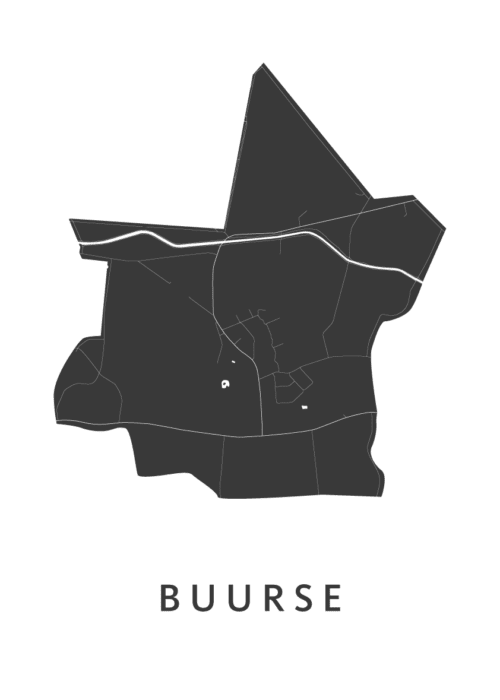 Buurse Stadskaart Poster Kopen