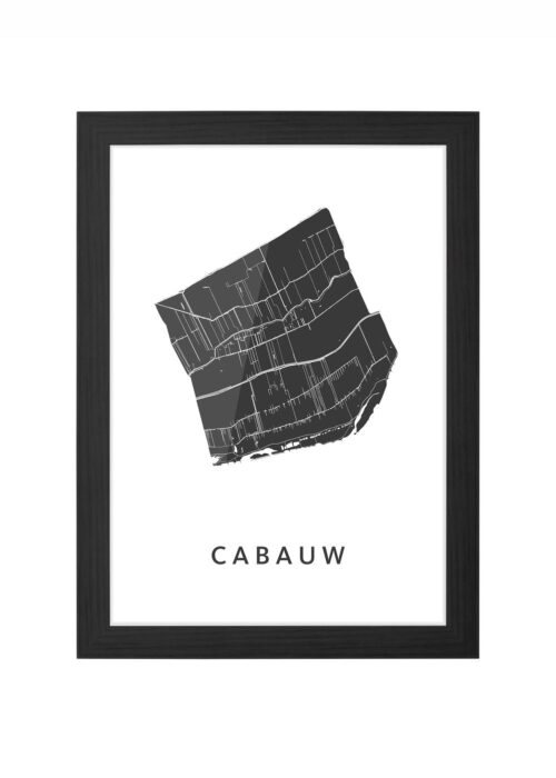 Cabauw Ingelijst in Zwart lijst Kopen | Kunst in Kaart