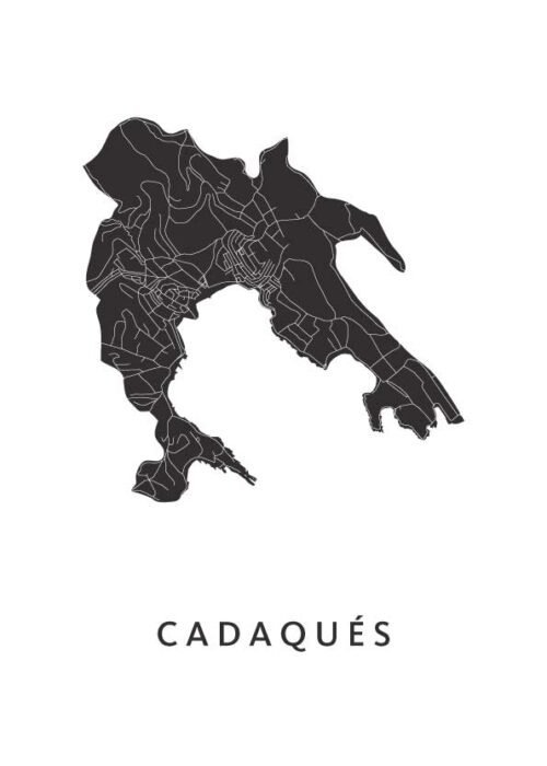 Cadaqués Stadskaart Poster Kopen
