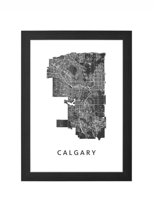 Calgary Ingelijst in Zwart lijst Kopen | Kunst in Kaart