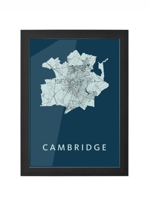 Cambridge Navy Ingelijst in Zwart lijst Kopen | Kunst in Kaart