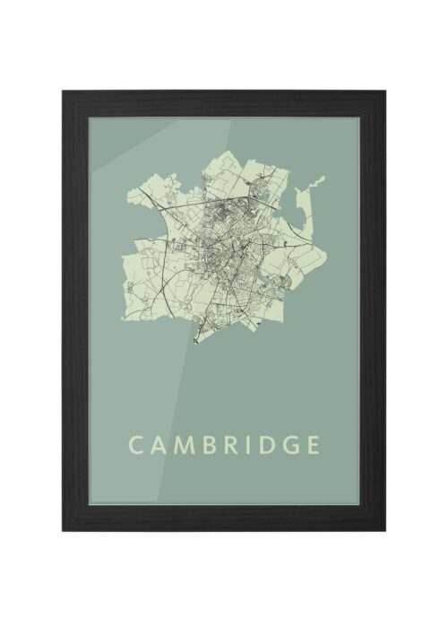 Cambridge Olive Ingelijst in Zwart lijst Kopen | Kunst in Kaart