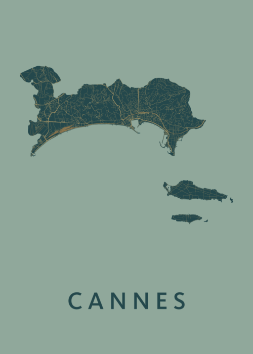 Cannes Stadskaart - Amazon poster