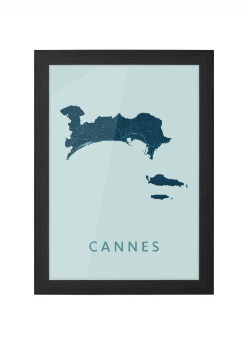 Cannes Mint Ingelijst in Zwart lijst Kopen | Kunst in Kaart