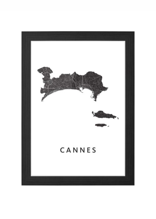 Cannes White Ingelijst in Zwart lijst Kopen | Kunst in Kaart