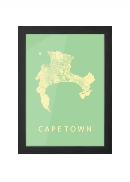 Cape Town Spring Ingelijst in Zwart lijst Kopen | Kunst in Kaart