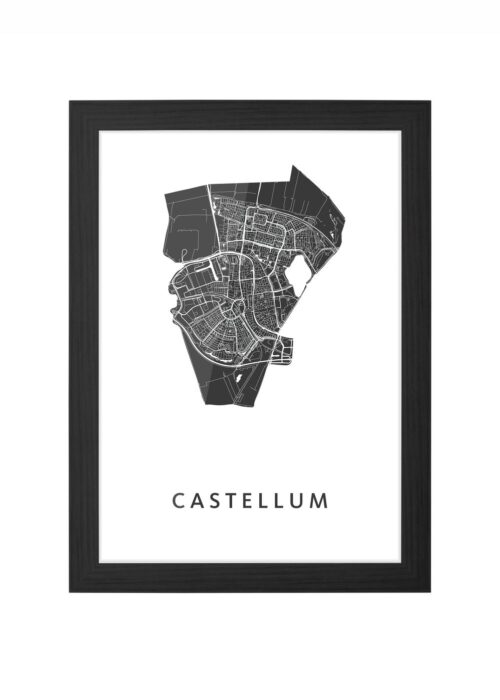 Castellum Carnaval Ingelijst in Zwart lijst Kopen | Kunst in Kaart